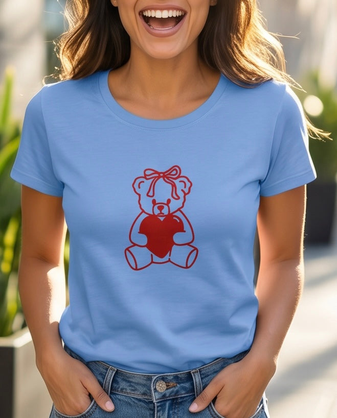00823 Blusa Osito Lazo Celeste