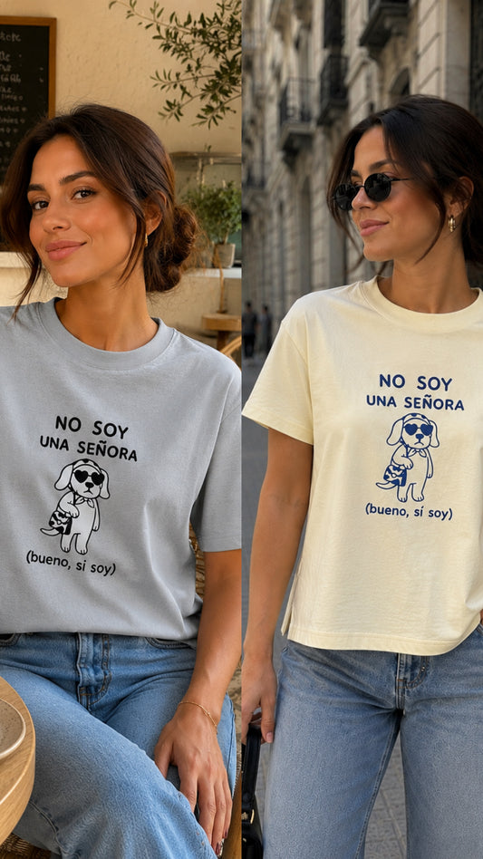 00563 Blusa No Soy Una Señora 🩷 ( tela gruesa )