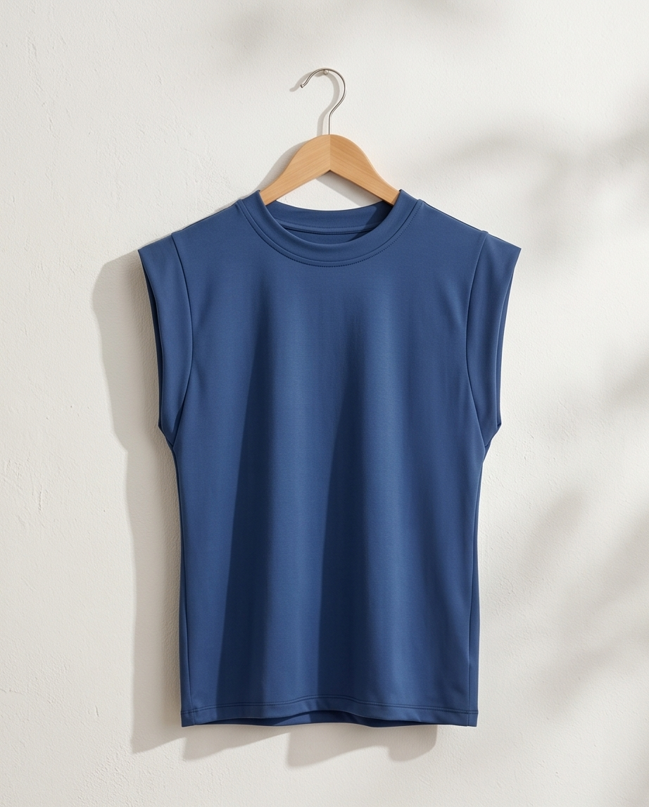 00100 Blusa Mindi Azul Cobalto