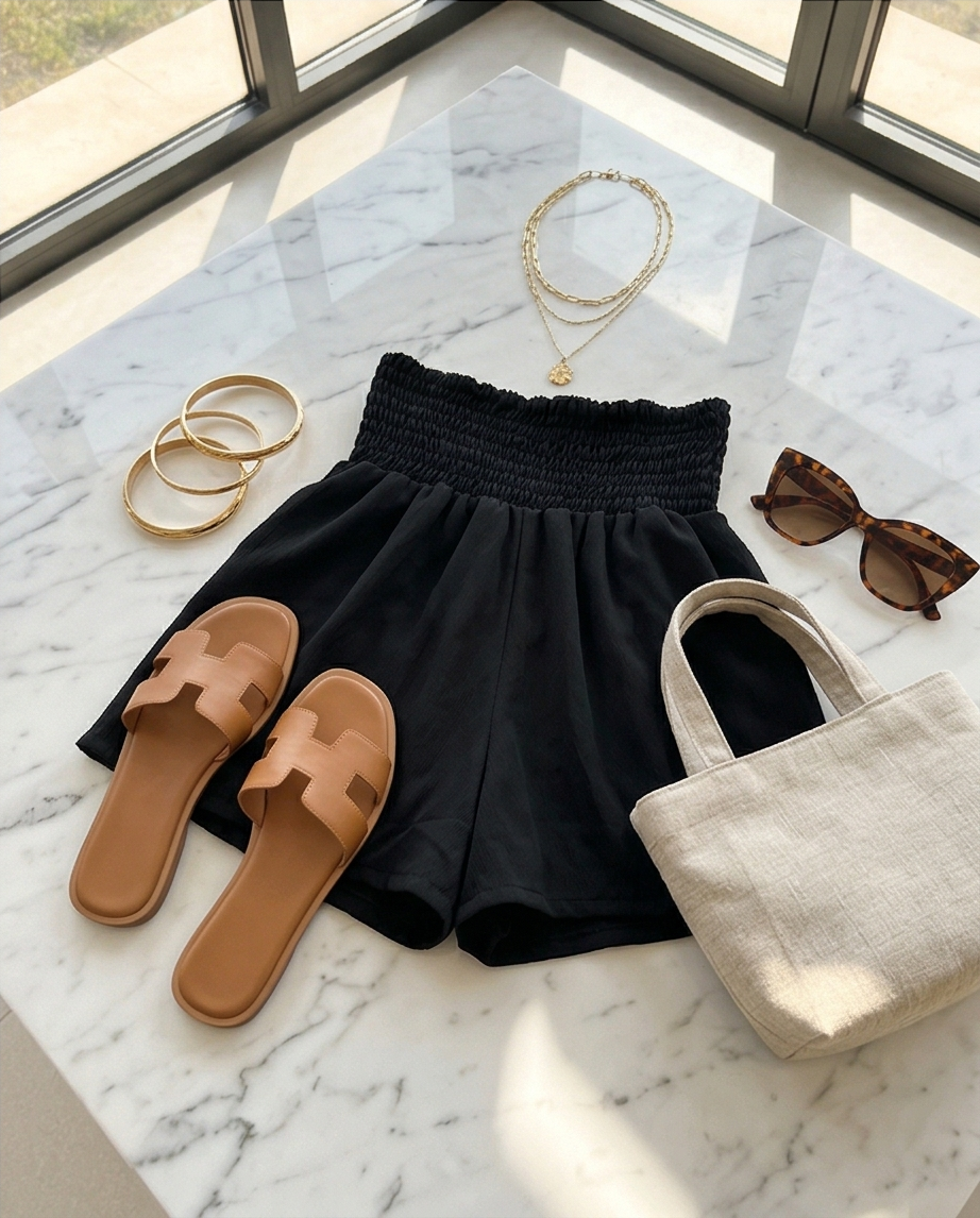 00302 Short Suri color negro