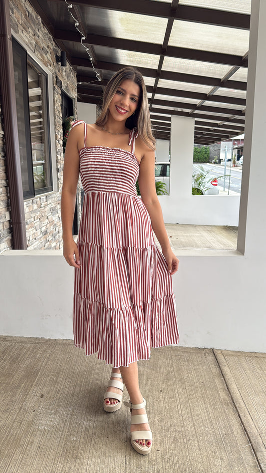 00801 Midi Dress Amanda Rayas Vino