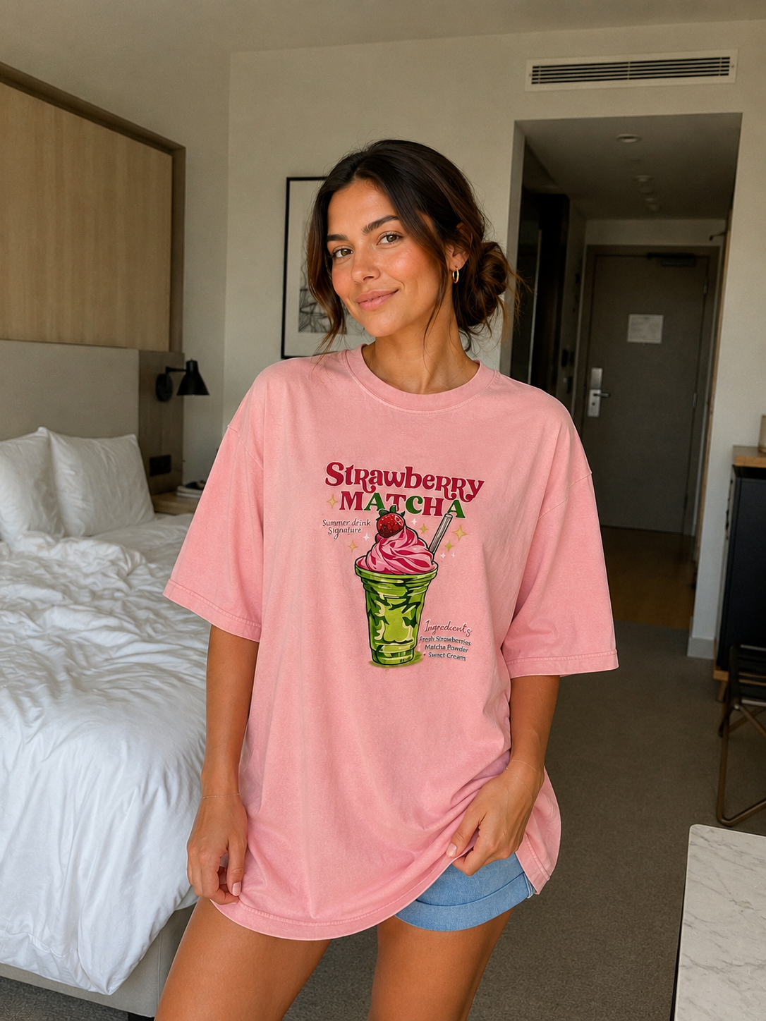 00566 Blusa Oversized Matcha