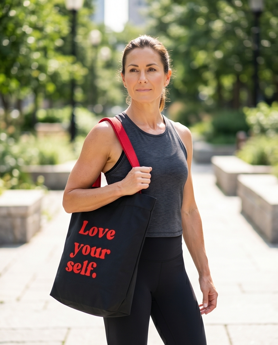 00602 Bolso HD Love Your Self ( negro )