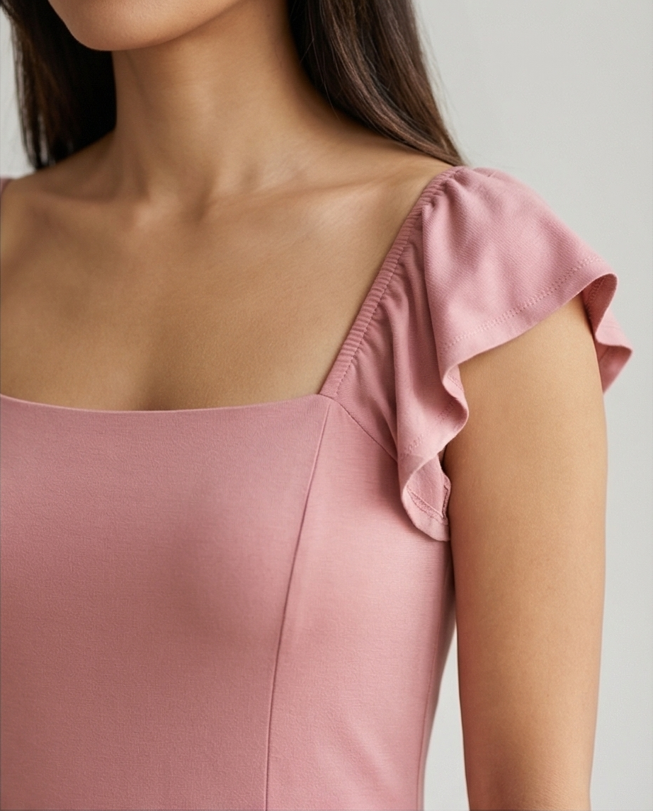 0038 Maxi Dress  Eva color rosa