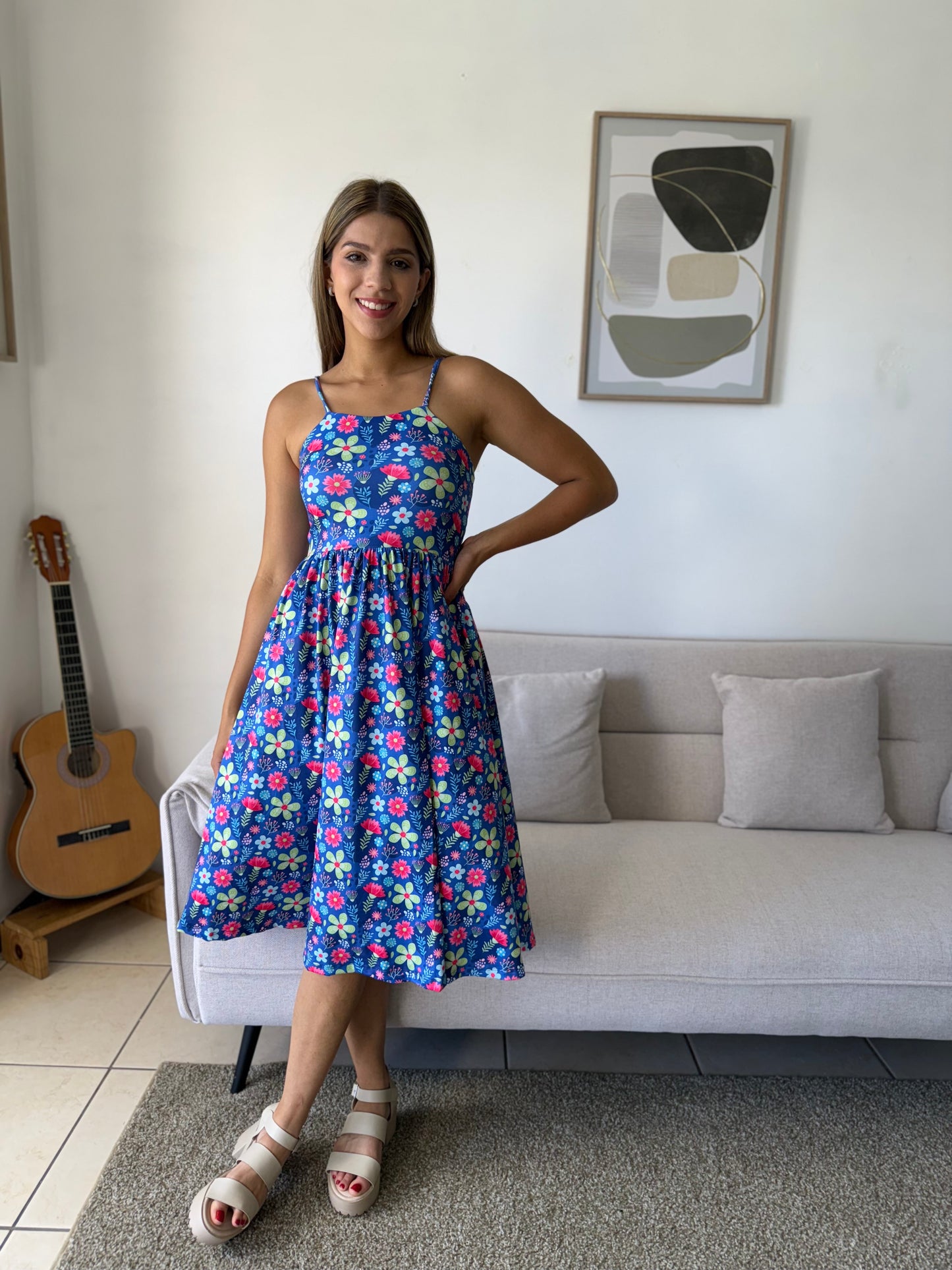 00800 Midi Vest Tirantes y Bolsas Laura