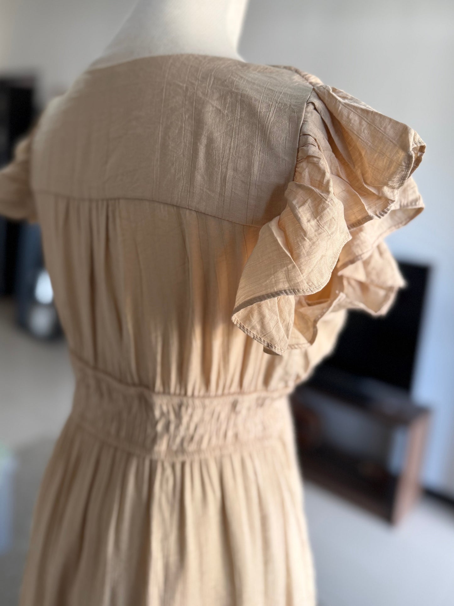 00501 Vestido Beige Chic Mi