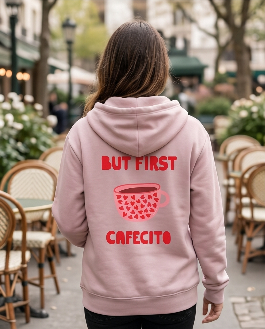00579 Hoddie Cafecito Color Rosada