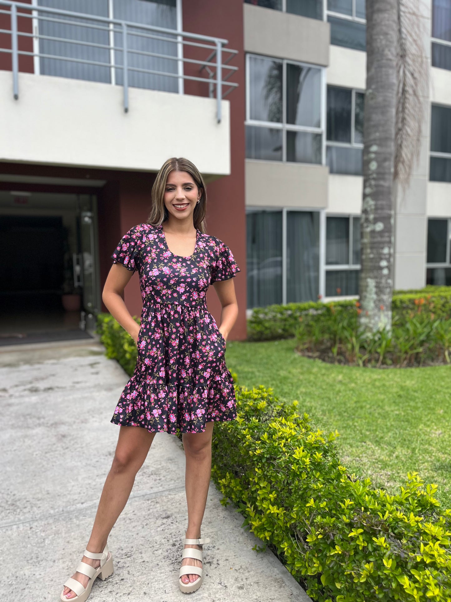 00808 Vestido Flores