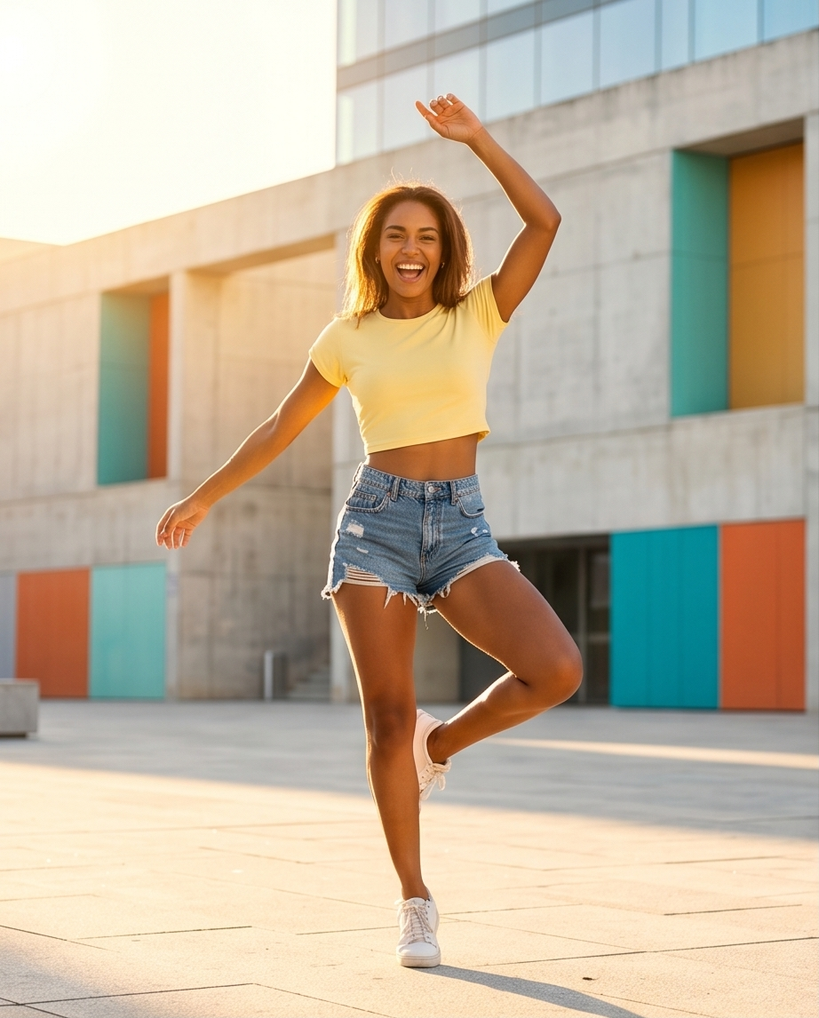 00141 Crop Top Sammy Amarillo