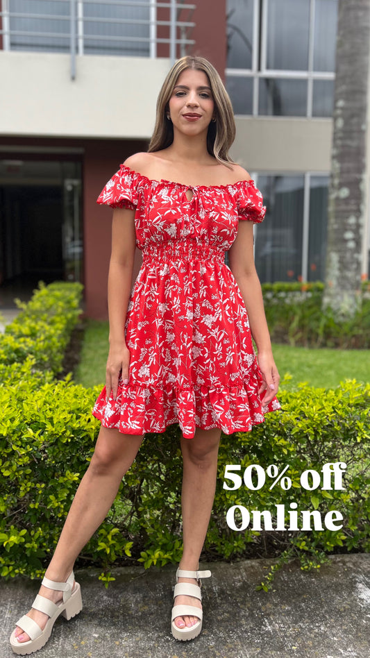 00811 Vestido Rojo Liquidación