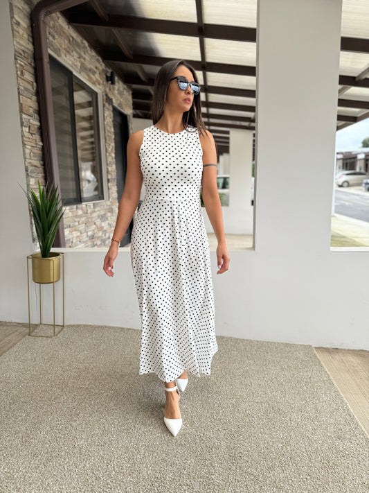 00511 Maxi Polka Dots Blanco