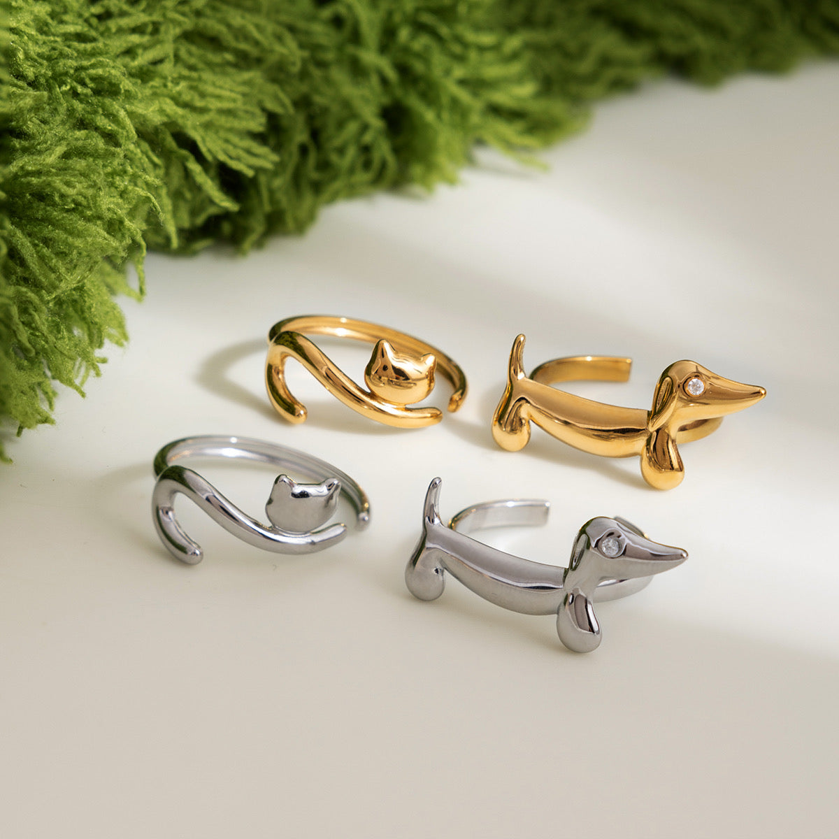 00152 Anillo Acero Salchi o Gato