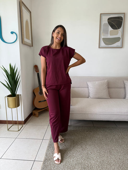 0089 Conjunto Inquieta One Size Vino