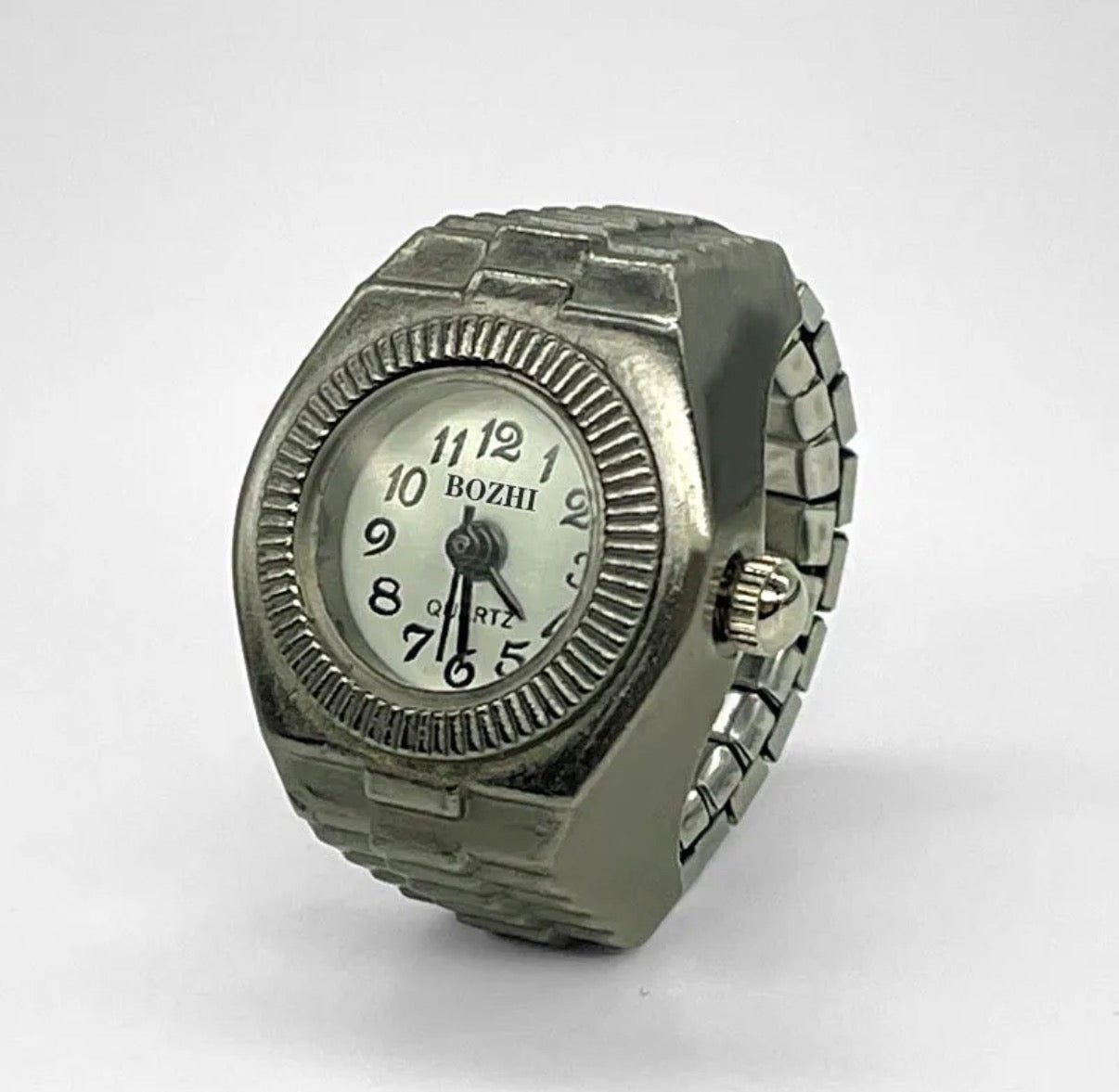 00177 Anillo Reloj Vintage negro con cobre
