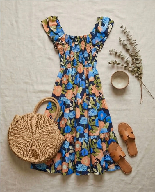 00510 Midi Dress Alberta Flores del Campo