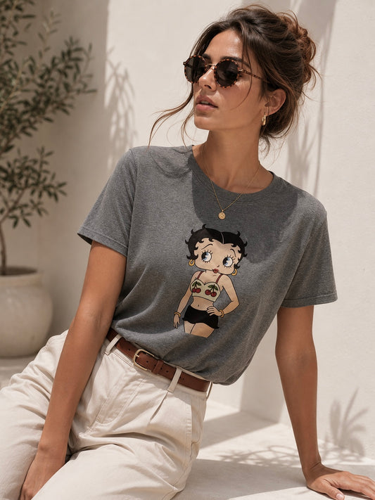 00555 Blusa Betty Gris Oscura