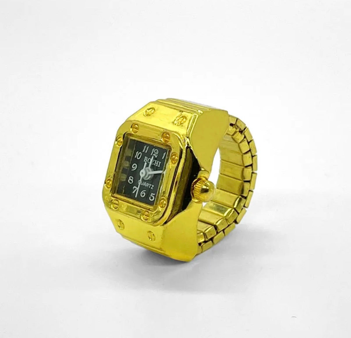 00202 Anillo Reloj Dorado
