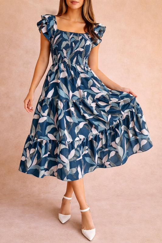 00510 MIDI Dress Alberta Azul