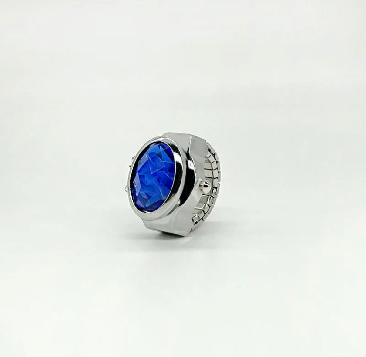 00173 Anillo Reloj con Cristal