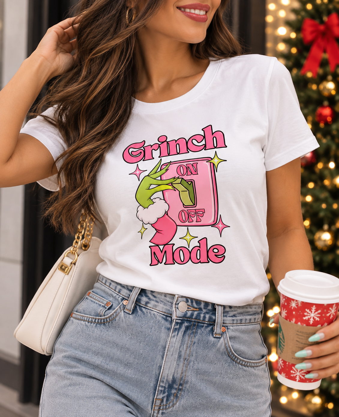 480 Blusa Grinch Mode Blanca