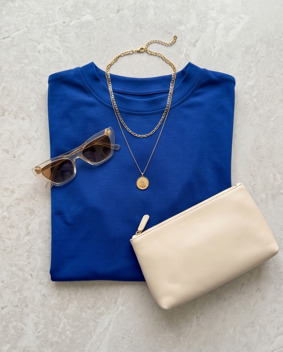 00100 Blusa Mindi Azul Rey