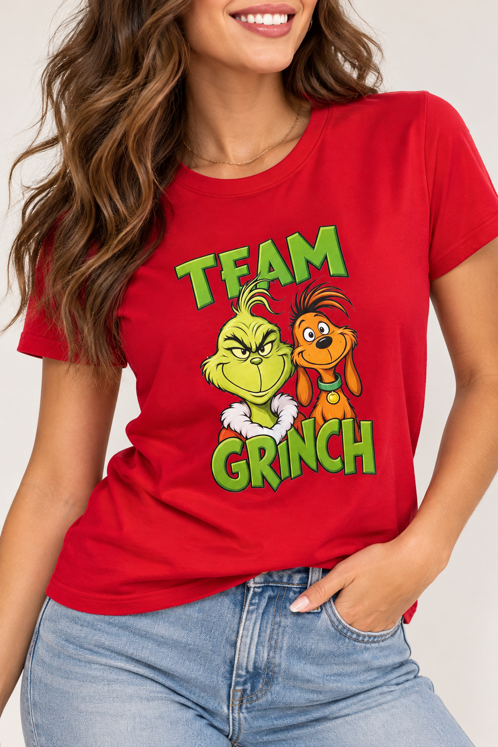 490 Blusa Team Grinch Roja
