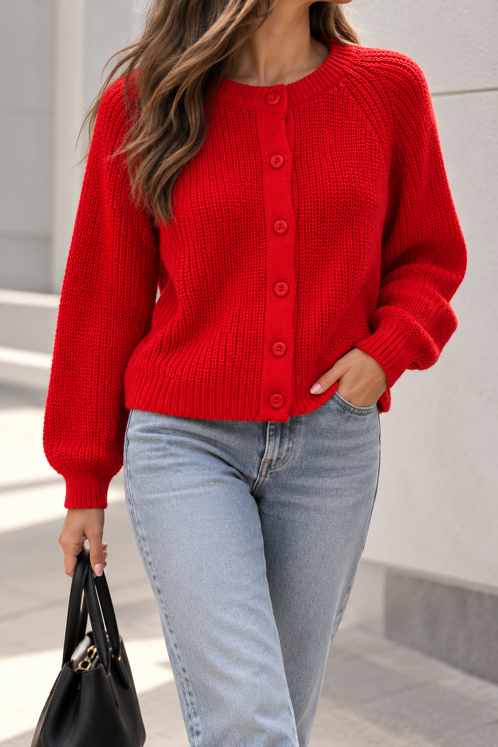 535 Abrigo Rojo Paris ( One Size )