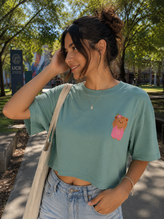 00562 Oversized Crop Top Osita 🤎