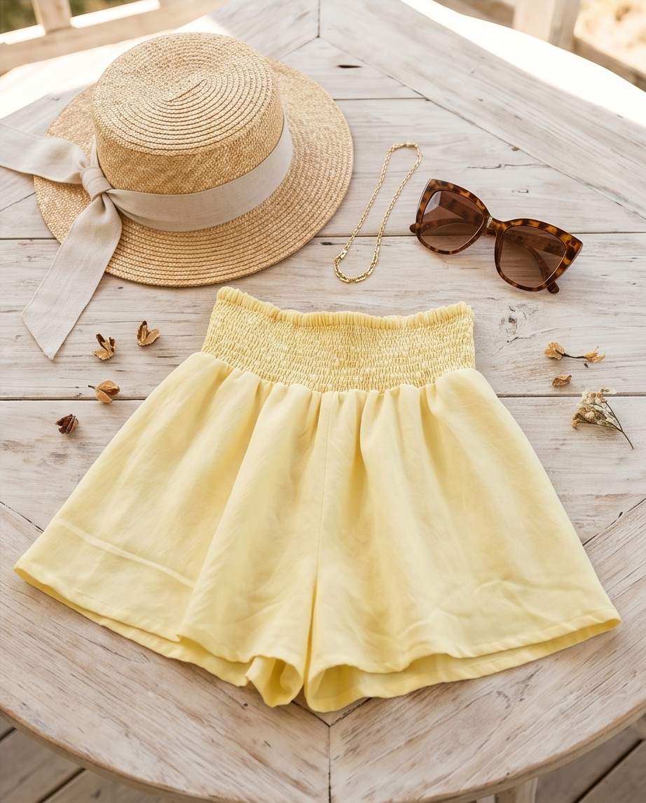 00340 Short Suri Amarillo