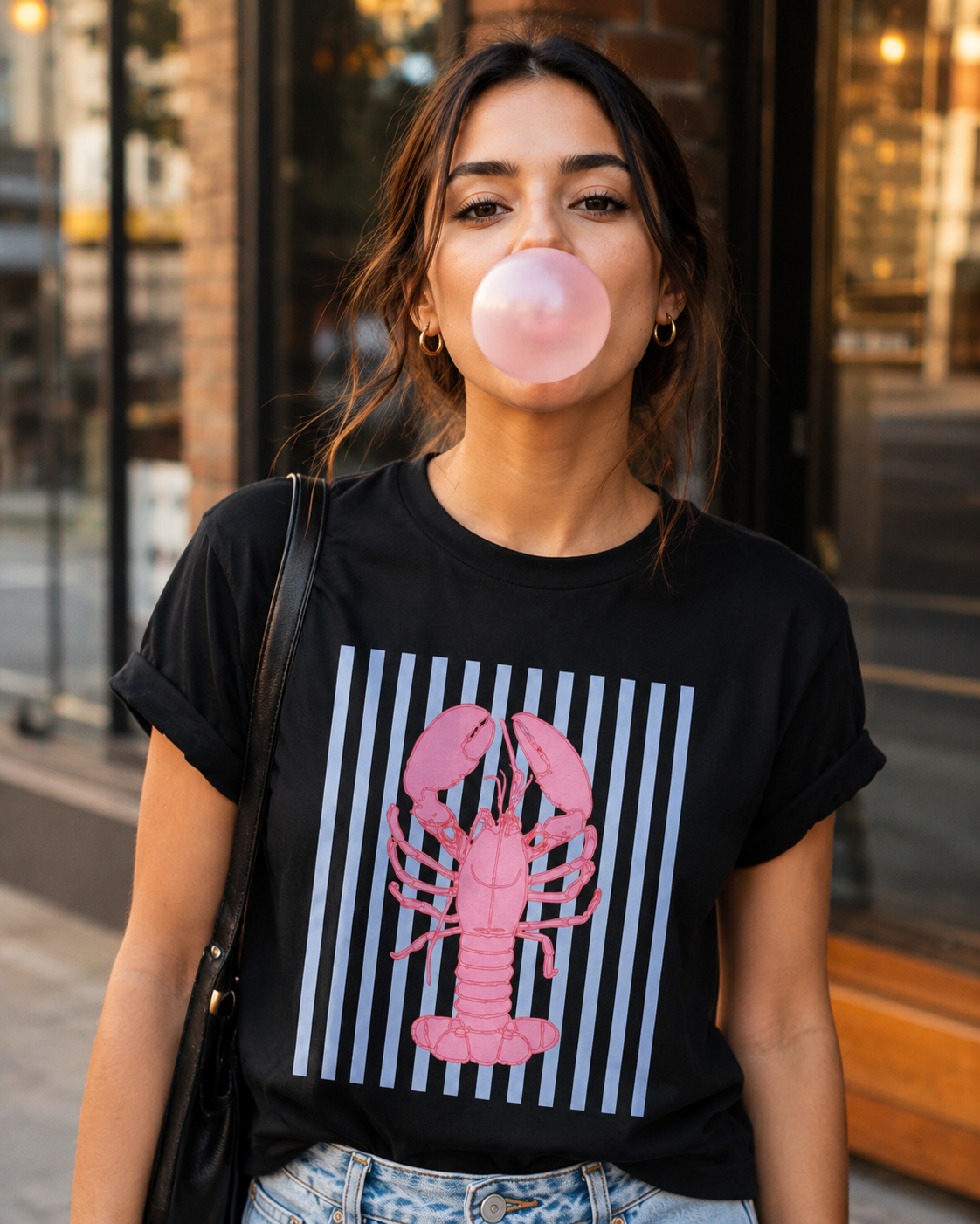 00922 Blusa langosta color negro