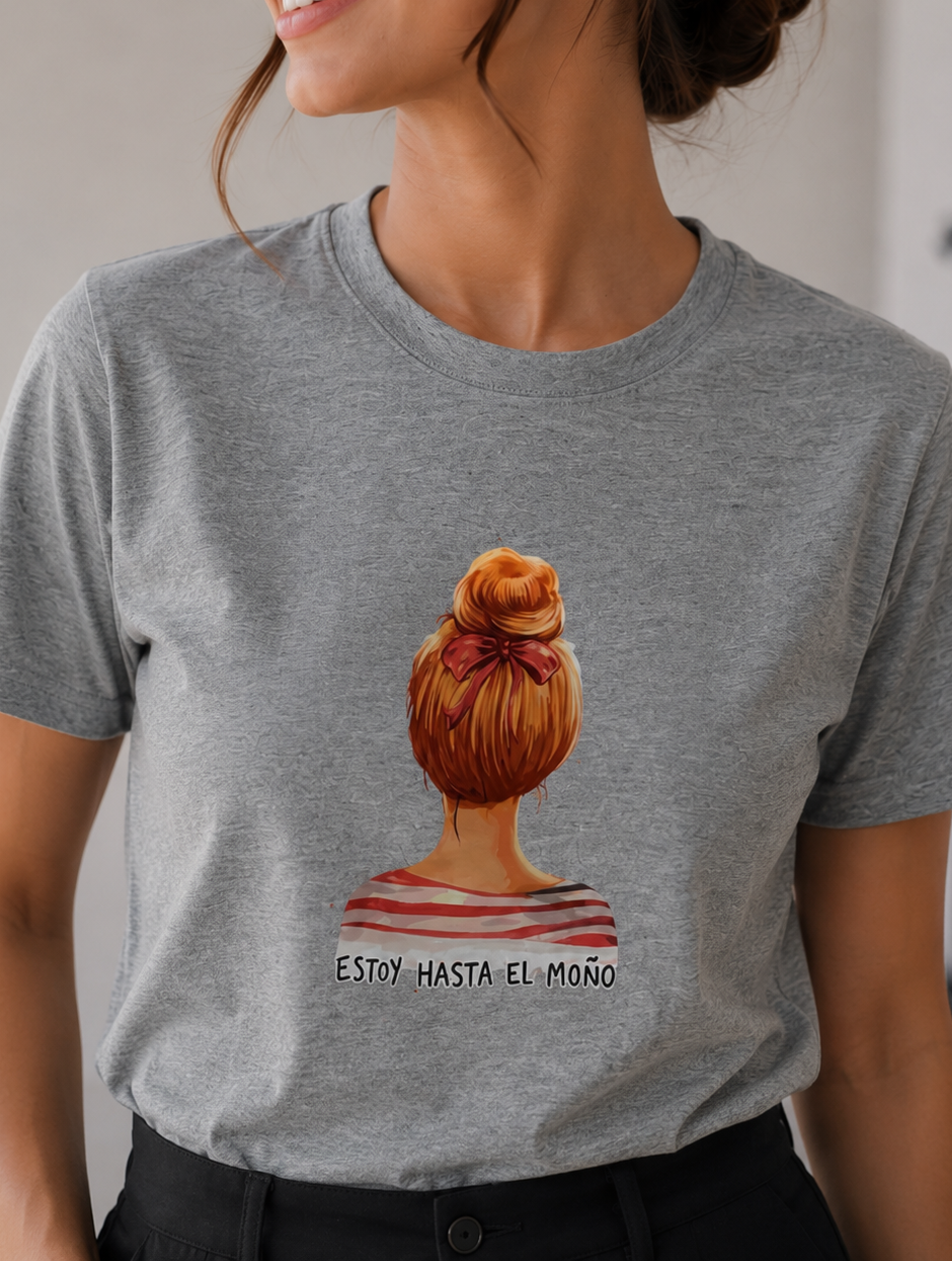 00580 Blusa Gris estoy hasta el moño