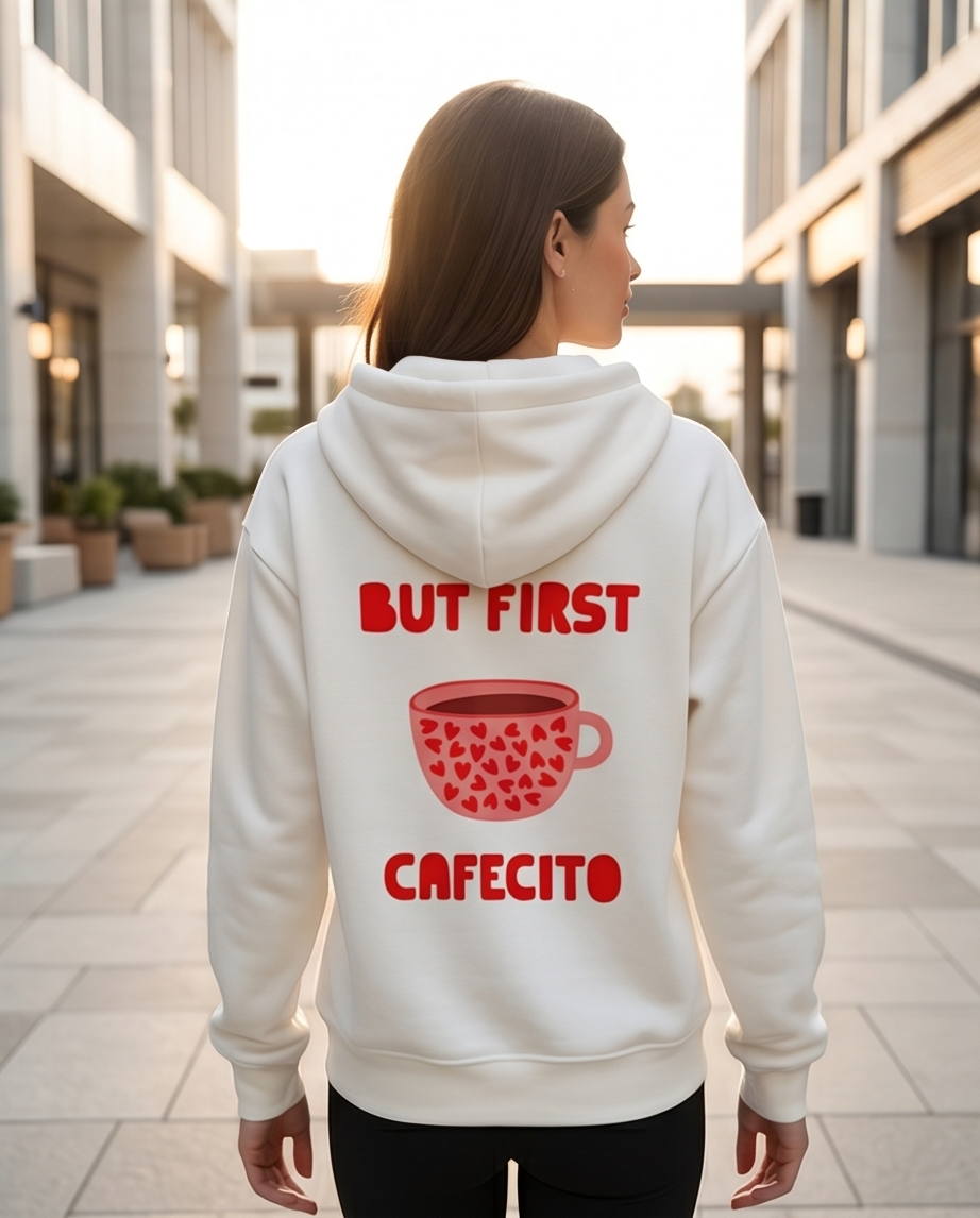 00579 Hoddie Cafecito Color Blanca