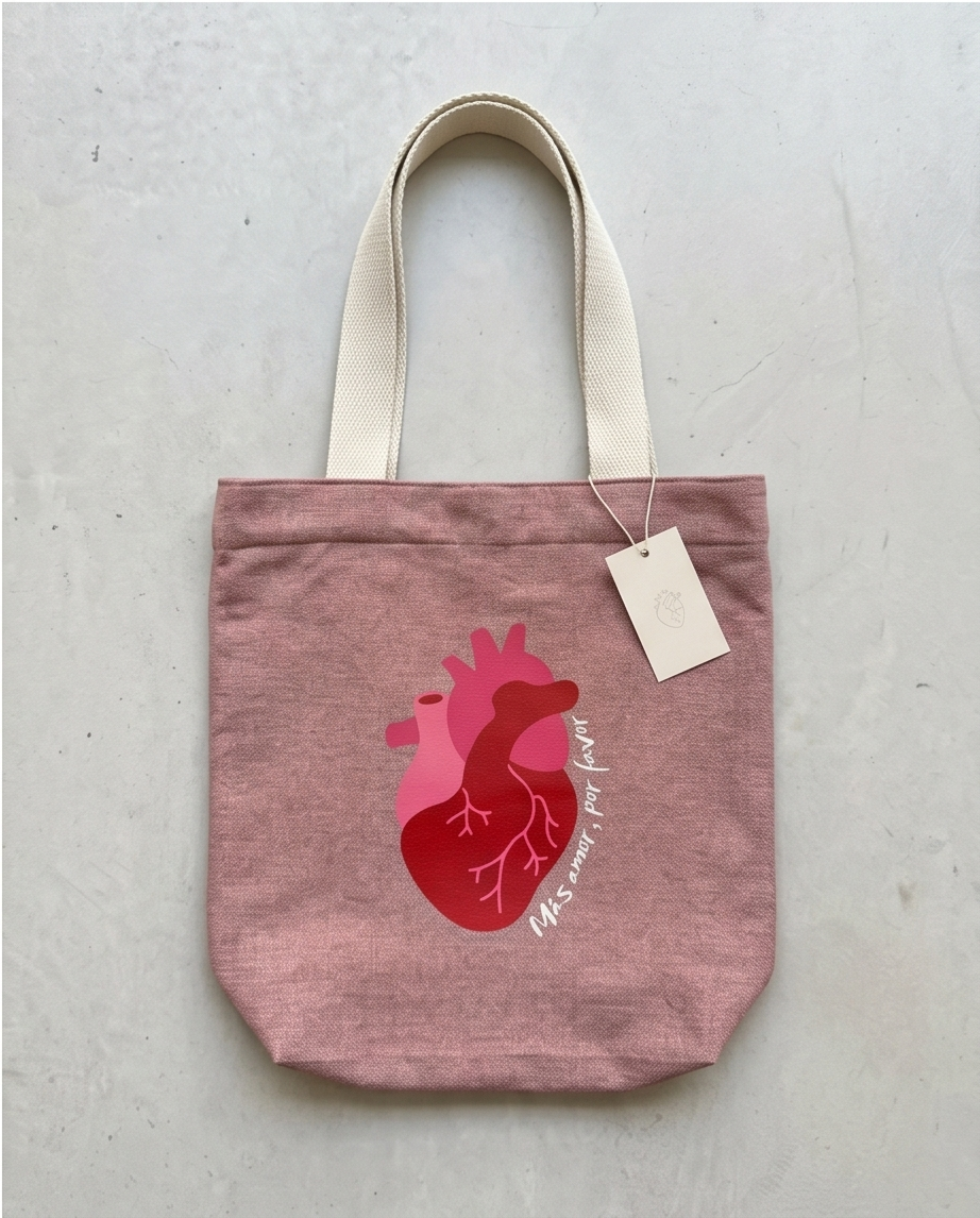 00602 Bolso HD Más Amor  Microfibra