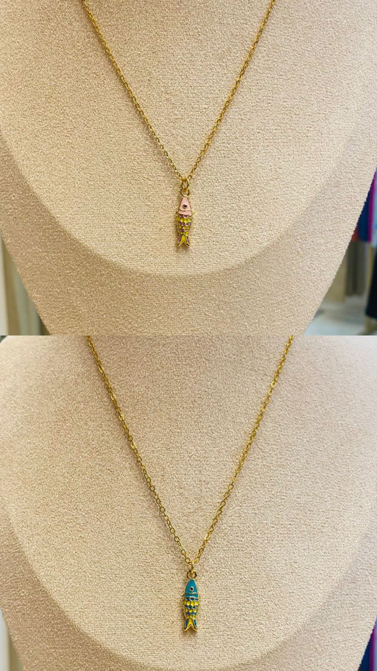 00449 Collar pez acero inoxidable