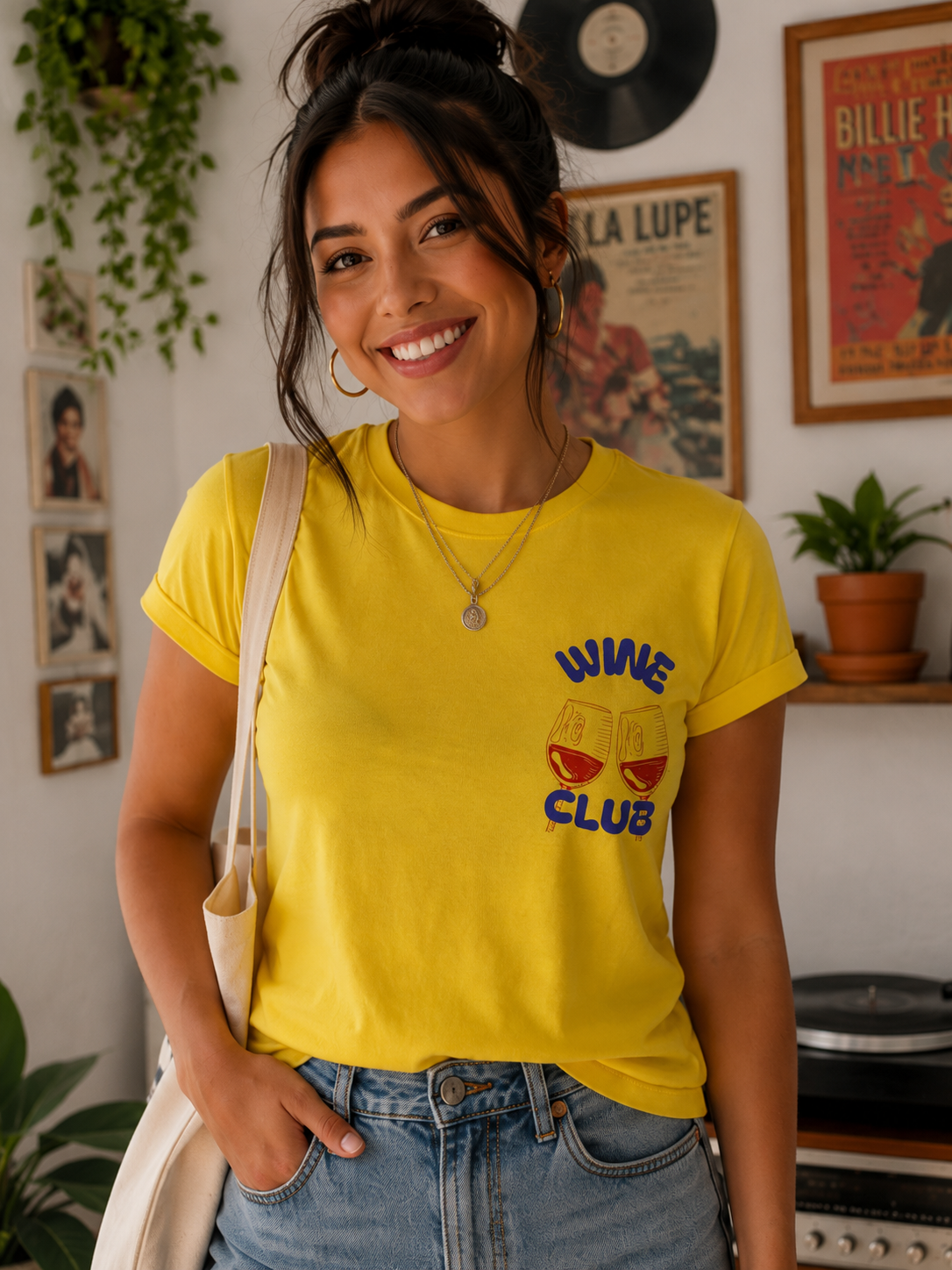 00550 Blusa wine club amarilla