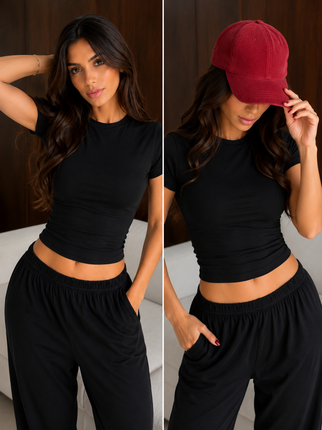 00810  Blusa Silhouette Color Negro