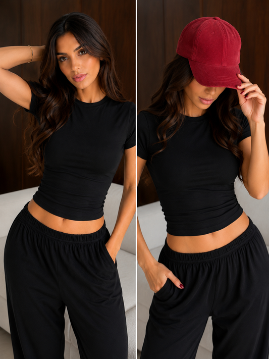00810  Blusa Silhouette Color Negro