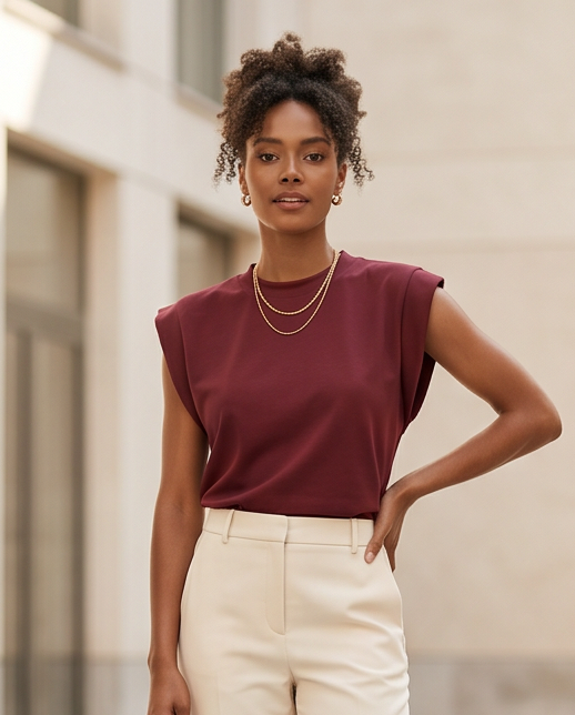00102 Blusa Mindi Color Vino