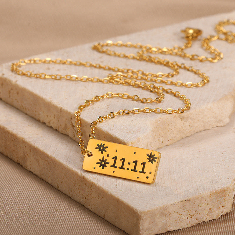 00169 Collar de acero inoxidable 11:11