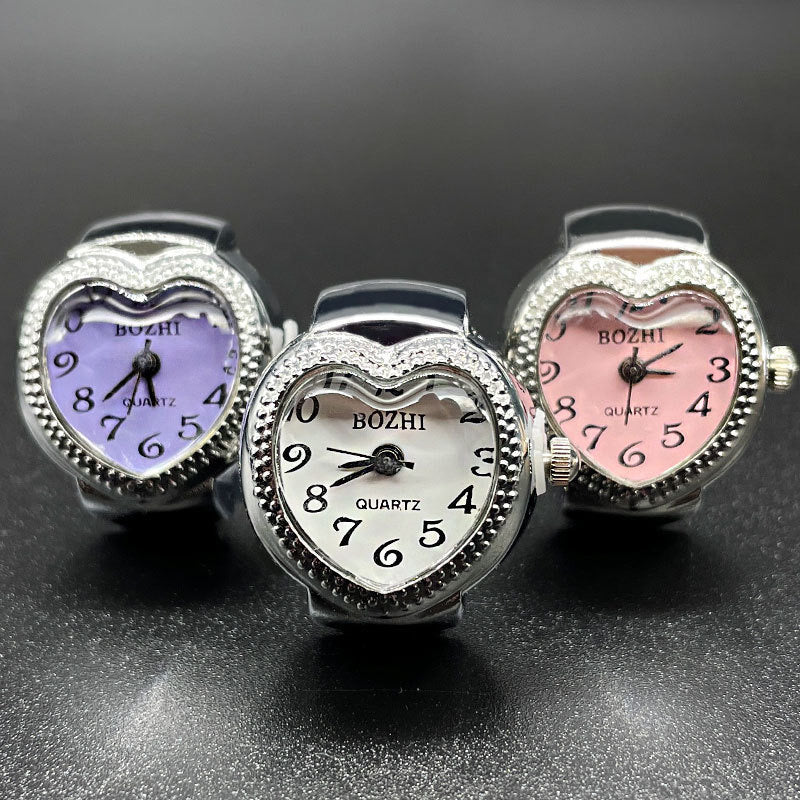 00171 Anillo Reloj Forma de Corazón