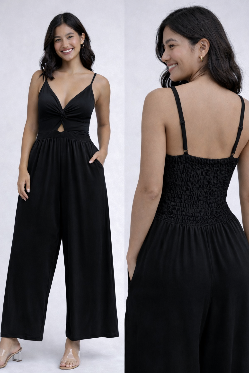 00872 Enterizo Largo Penny Color Negro