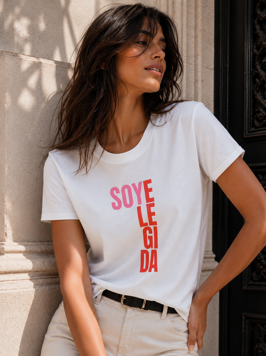 00593 Blusa Soy Elegida color blanca