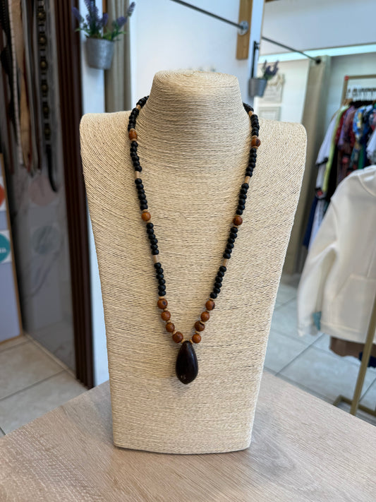 00224 Collar Semilla Tagua Ecuador