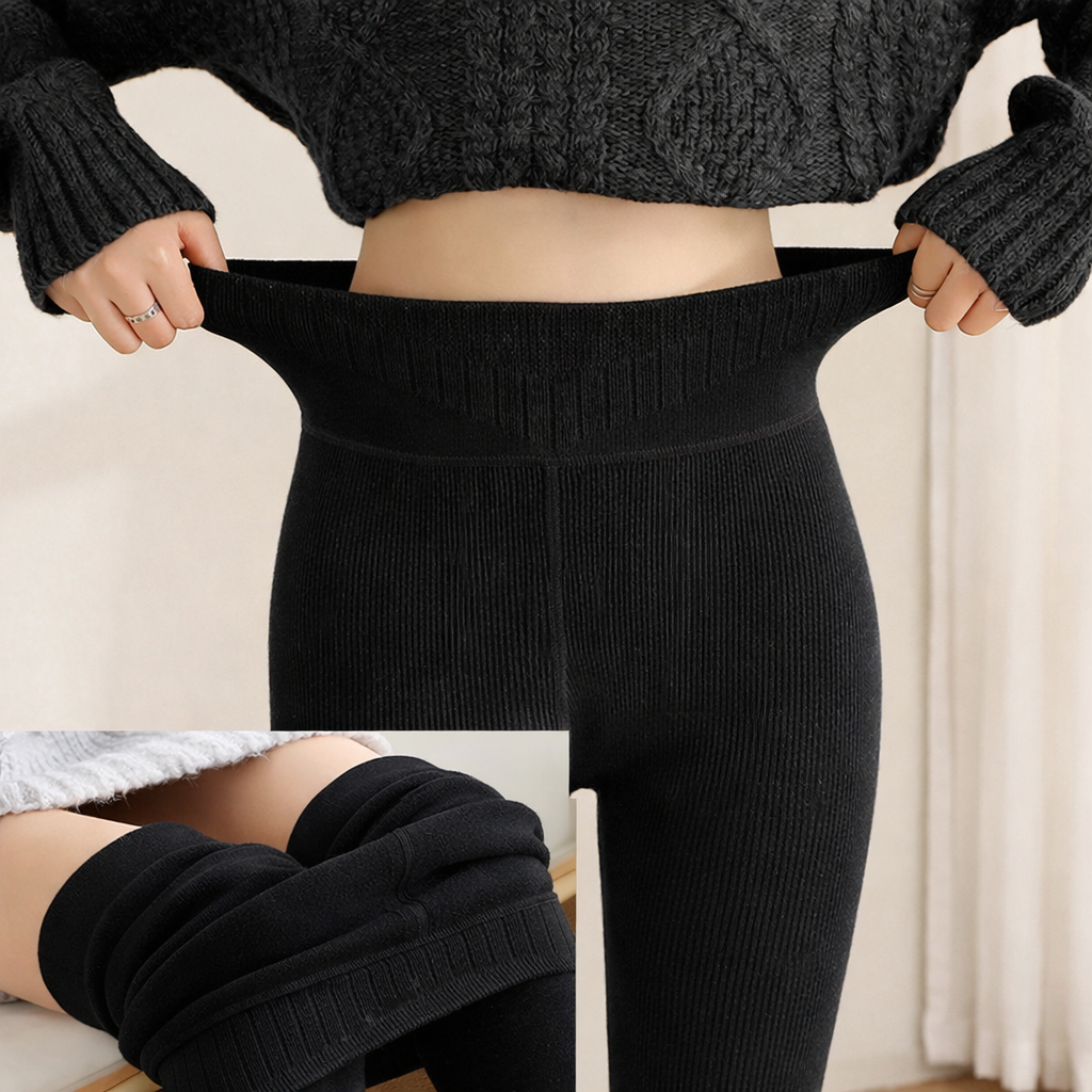 0096 Panty térmica algodón color negro talla XS a M (300gr)