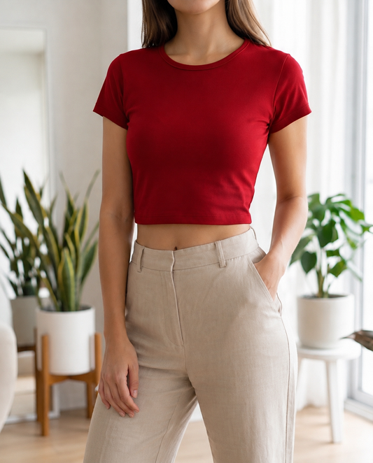 00141 Crop Top Sammy Rojo