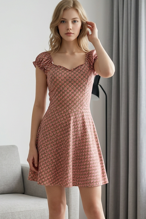 00889 Vestido Corto M.Luisa
