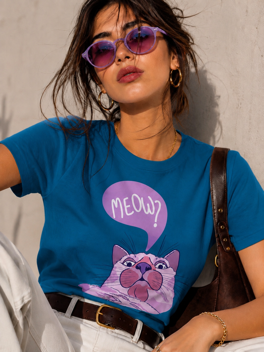 00569 Blusa Meow Turquesa
