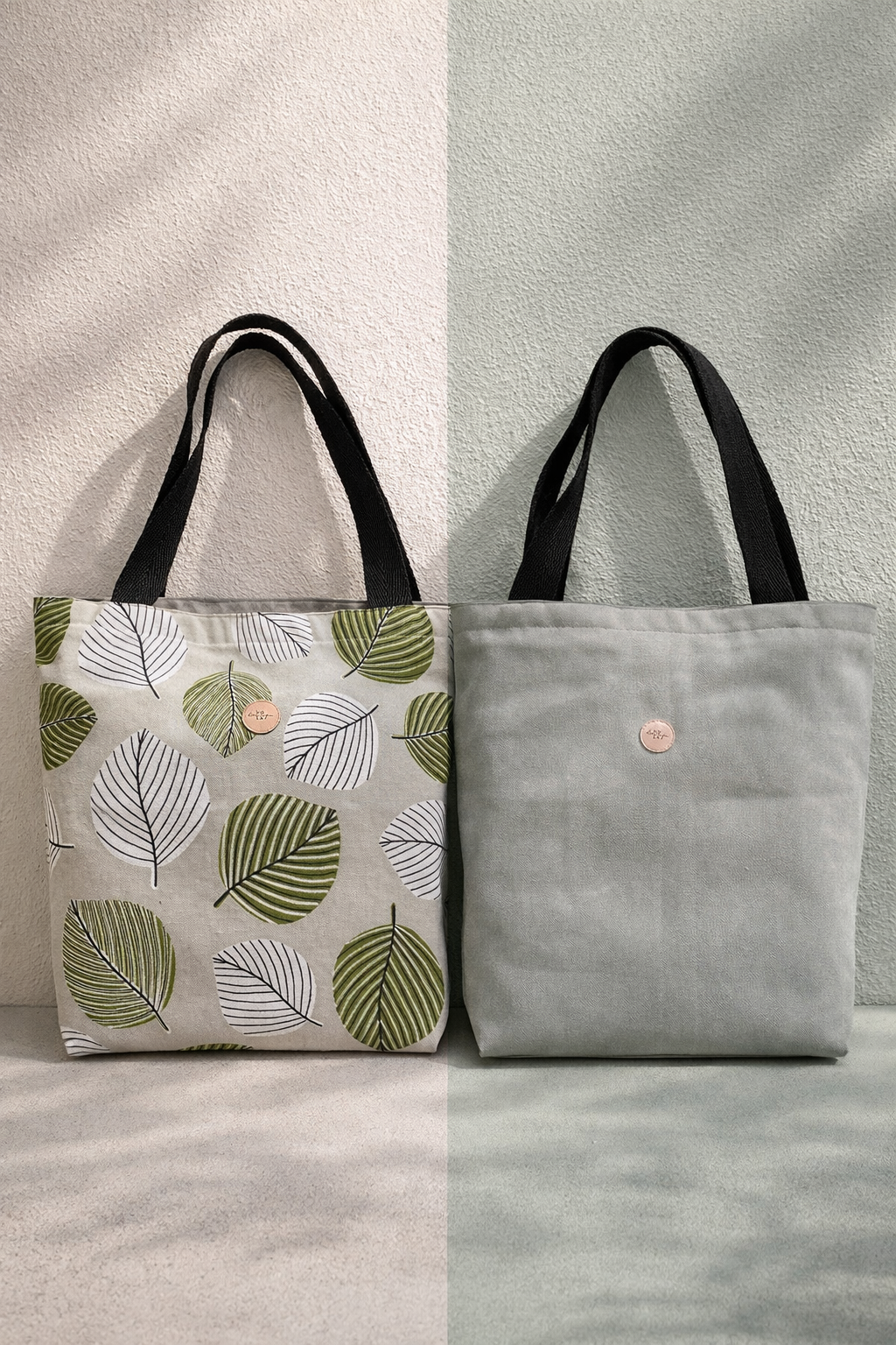 0050 Bolso Reversible Hola Dominga Gris