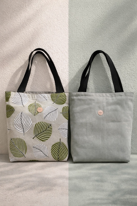 0050 Bolso Reversible Hola Dominga Gris
