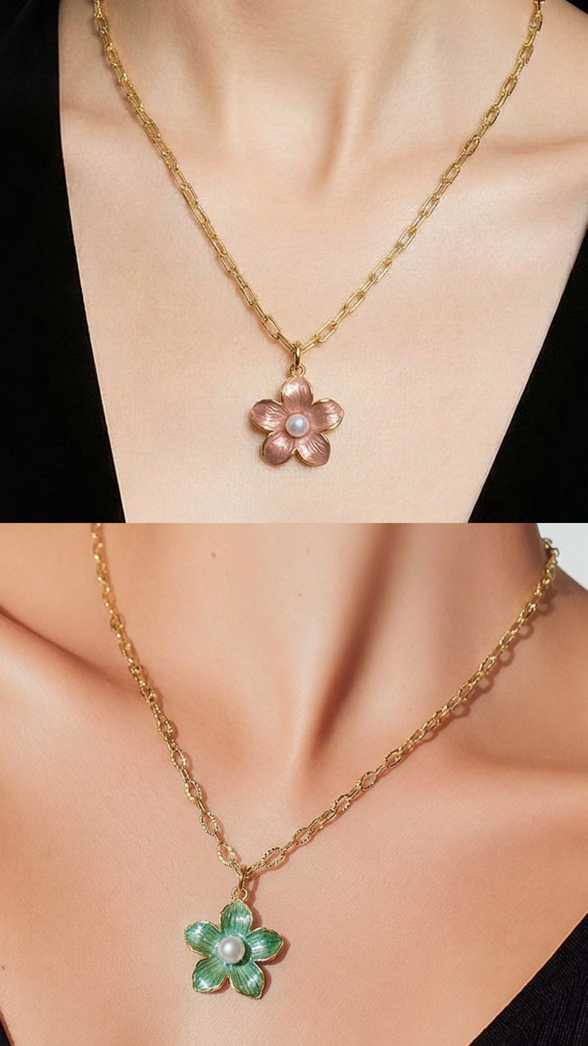0010 Collar Flores Colores